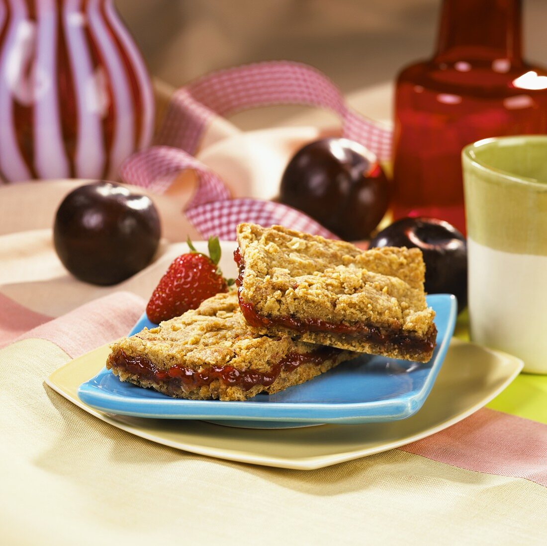 Peanut Butter and Jelly Oat Bars