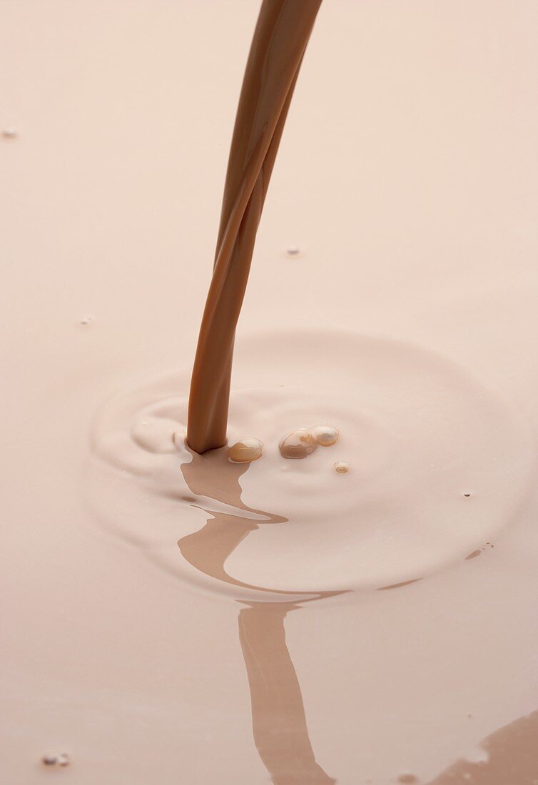 A Chocolate Milk Pour