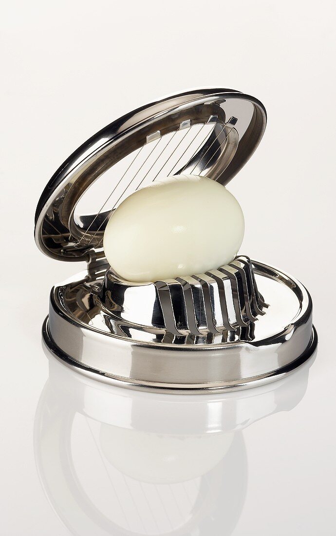 An Egg Slicer with Egg