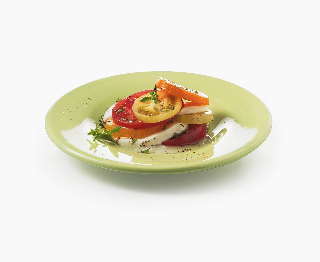 Caprese: Tomato and Mozzarella Salad