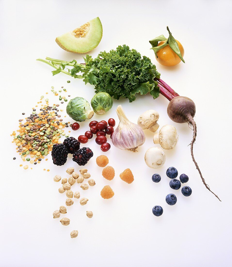 Raw Fruit and Vegetable Assortment