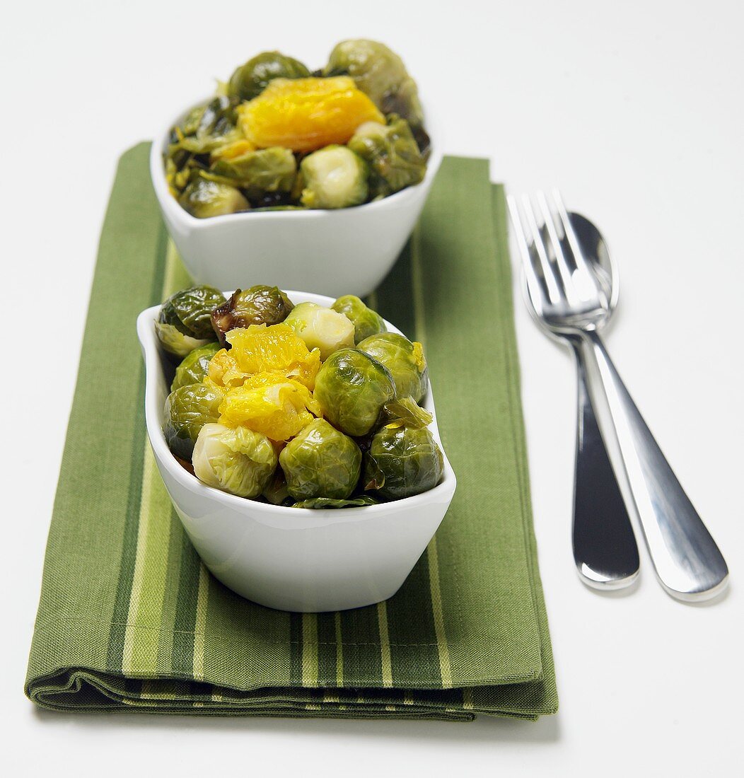 Brussel Sprout and Orange Salads
