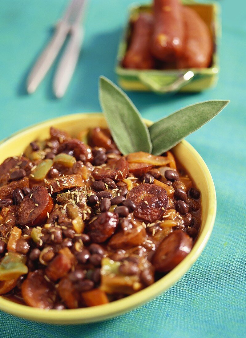 Cassoulet mit roten Bohnen