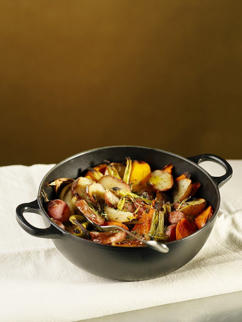 Herb Roasted Vegetables in a Pot