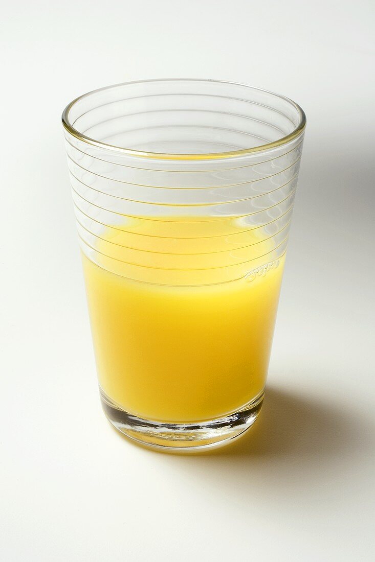 Orange juice in a glass