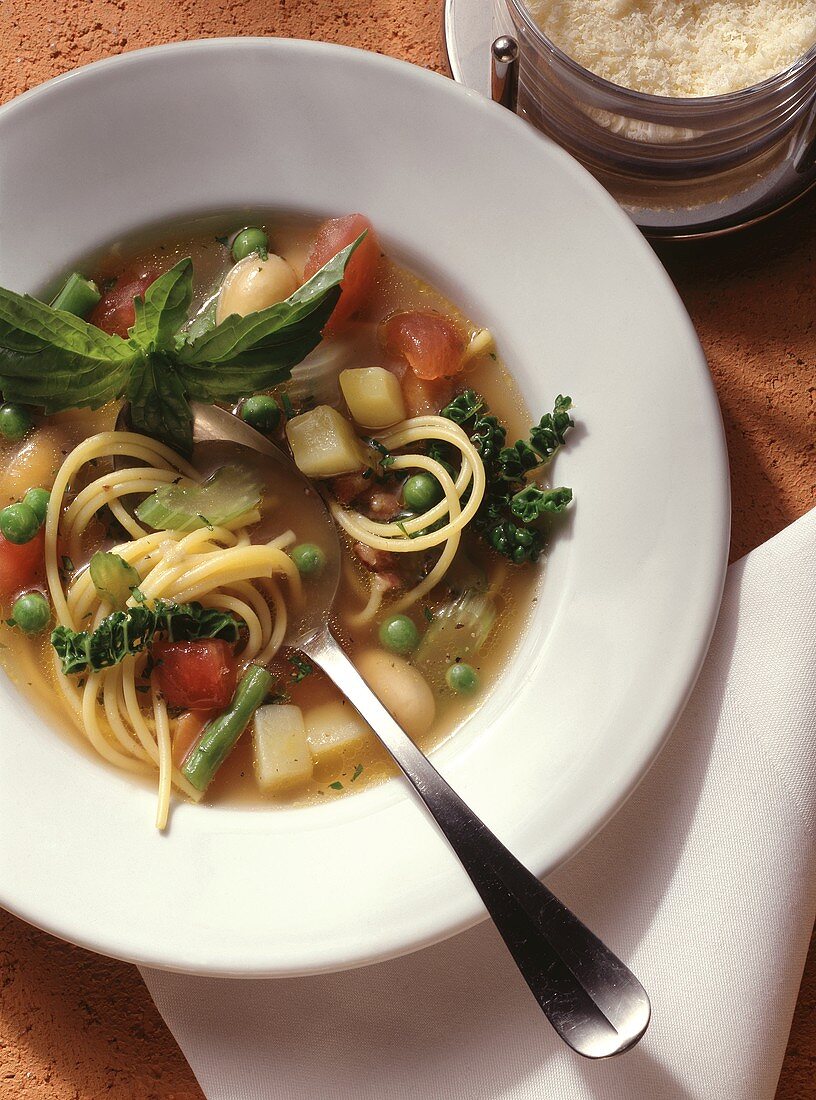 Minestrone (vegetable soup, Italy)