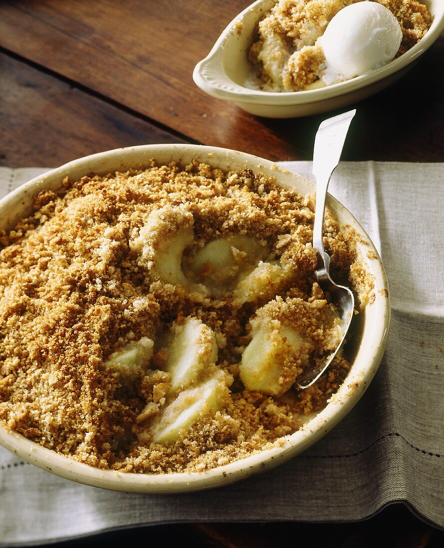 Apple crumble