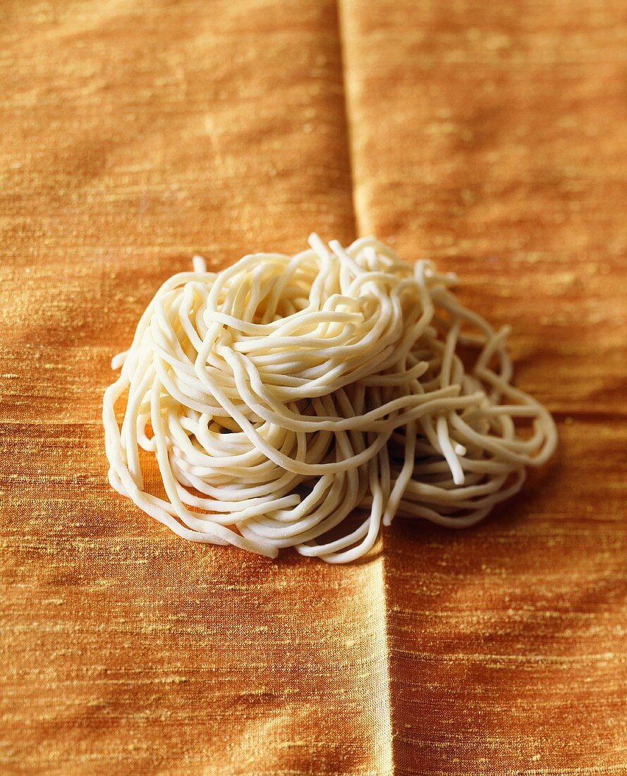 Uncooked soba noodles