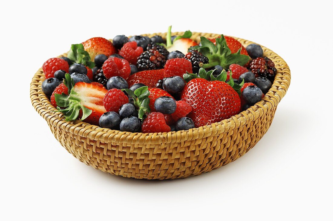 Basket of mixed berries