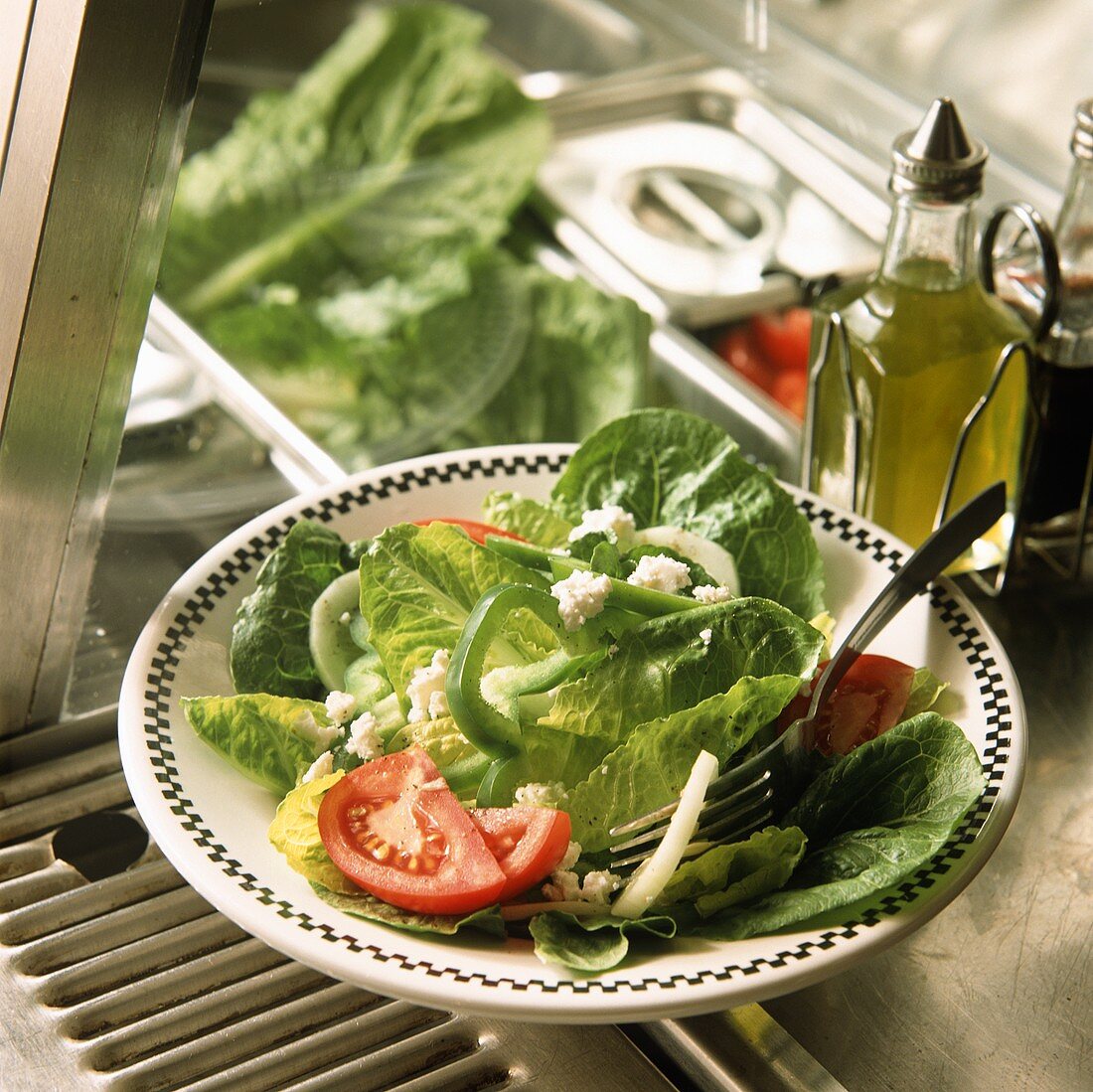 Gemischter Salat auf Salatbar