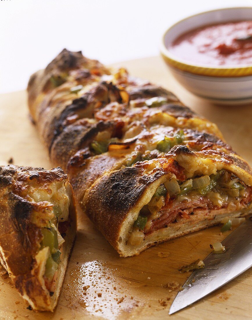 Sliced Calzone