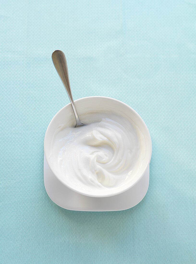 Griechischer Joghurt im Schälchen