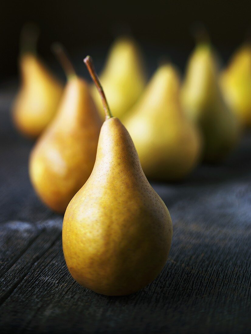 Mehrere frische Boskopbirnen