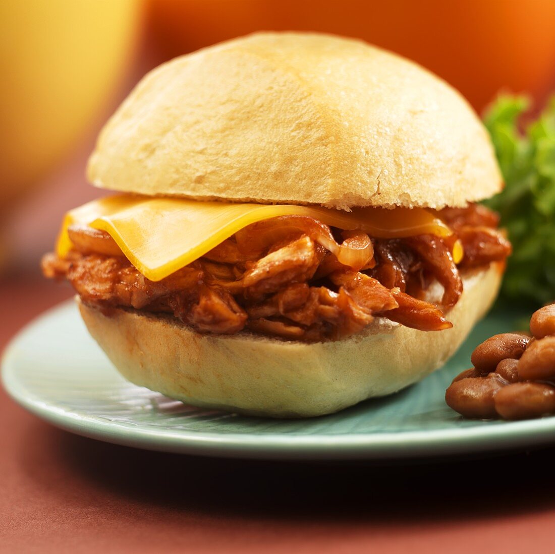 Mini Pulled Pork and Cheese Sandwich