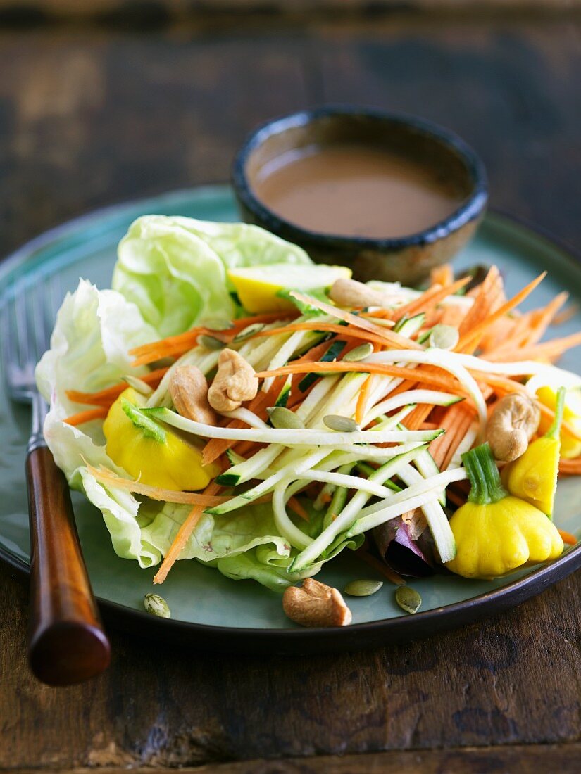 Raw Food Salad with Seeds and Nuts