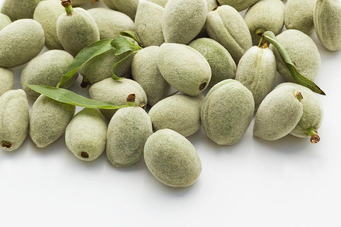 Whole Raw Green Almonds