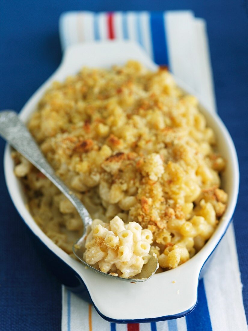 Baked Mac and Cheese in Baking Dish