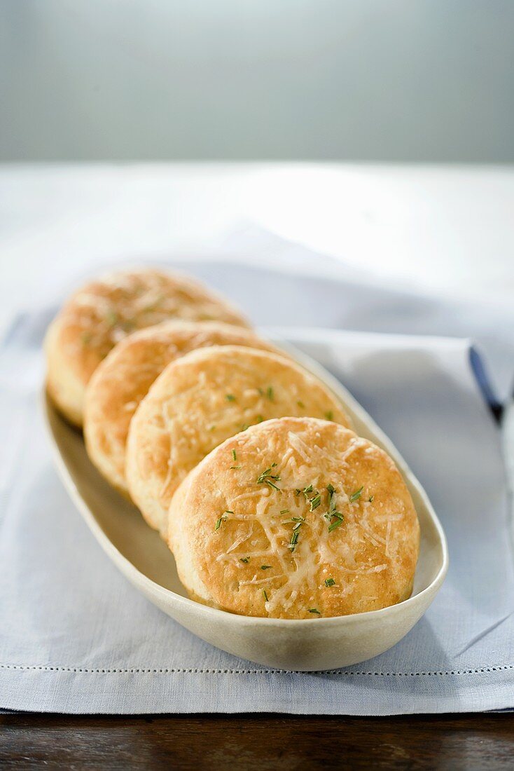 Cheese Biscuits on a Dish