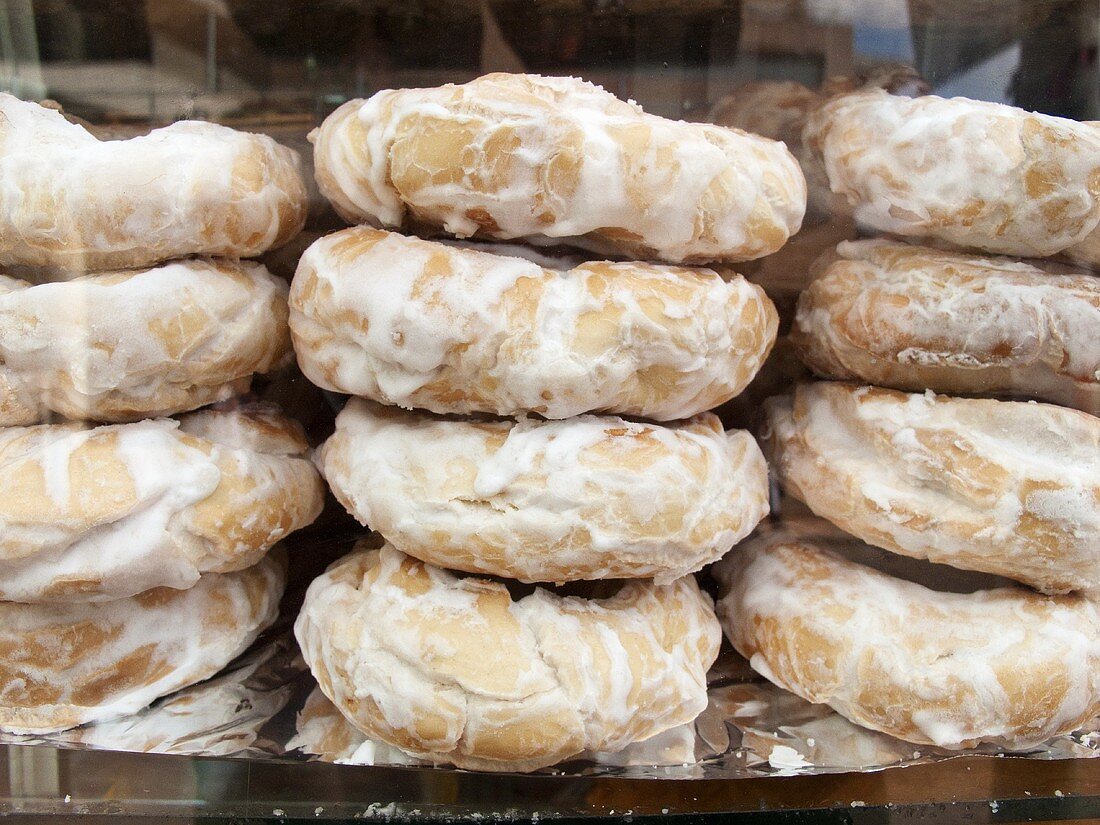 Colombian Donuts on Display in Bogota, Colombia