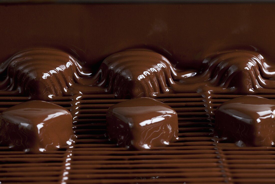 Coating Artisan Chocolates in Chocolate