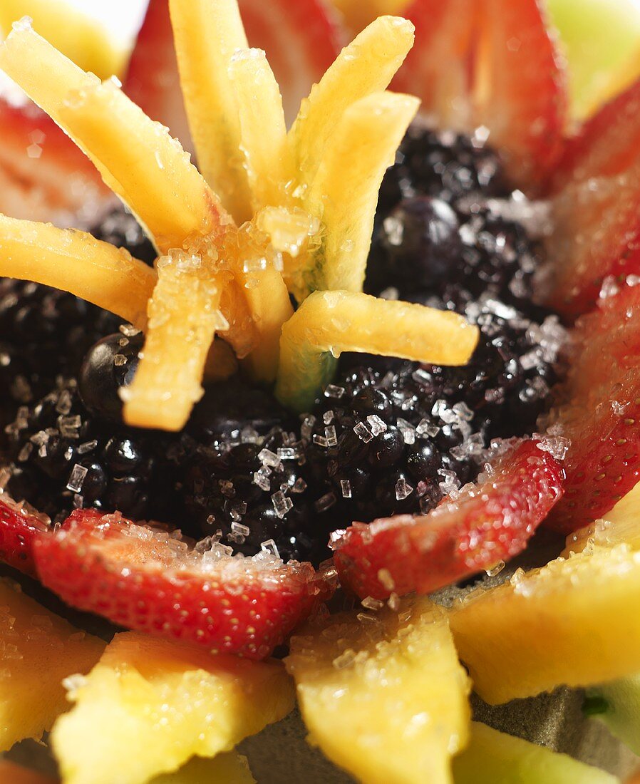 Sugared Fruit Salad; Close Up