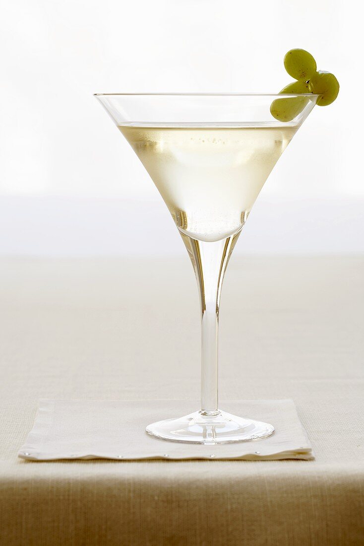 Martini mit grünen Trauben