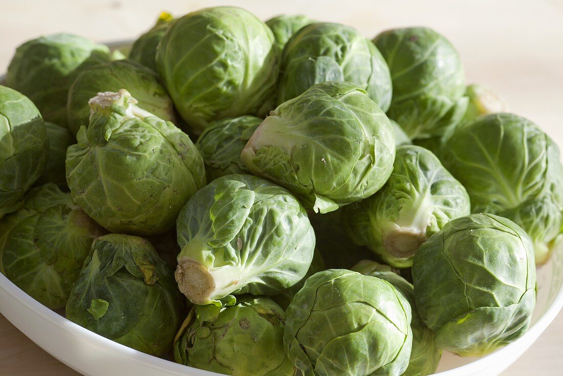 Bowl of Fresh Brussels Sprouts