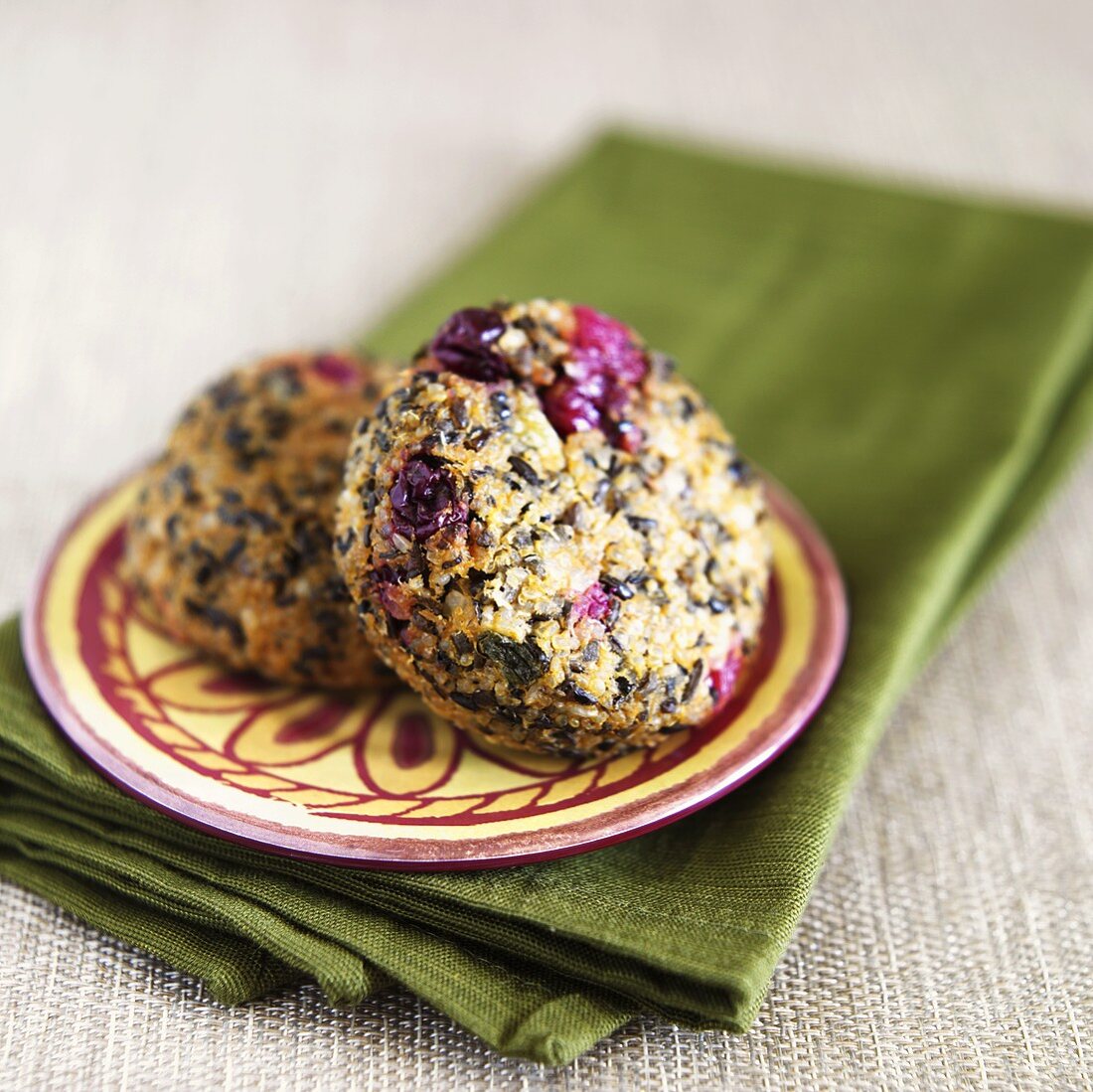 Süsskartoffel-Quinoa-Puffer mit Cranberries