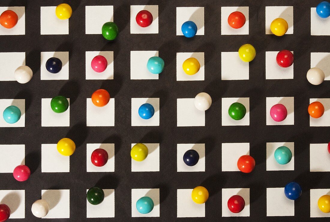 Colorful Gumballs on a Grid