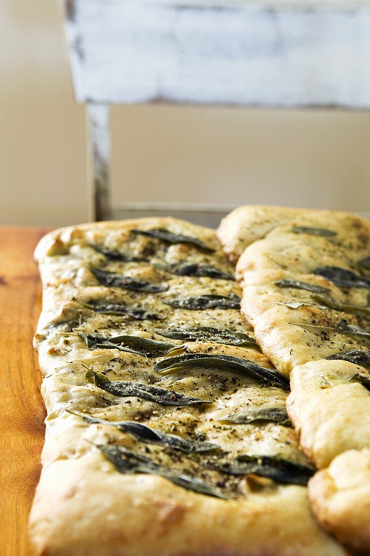 Focaccia with sage