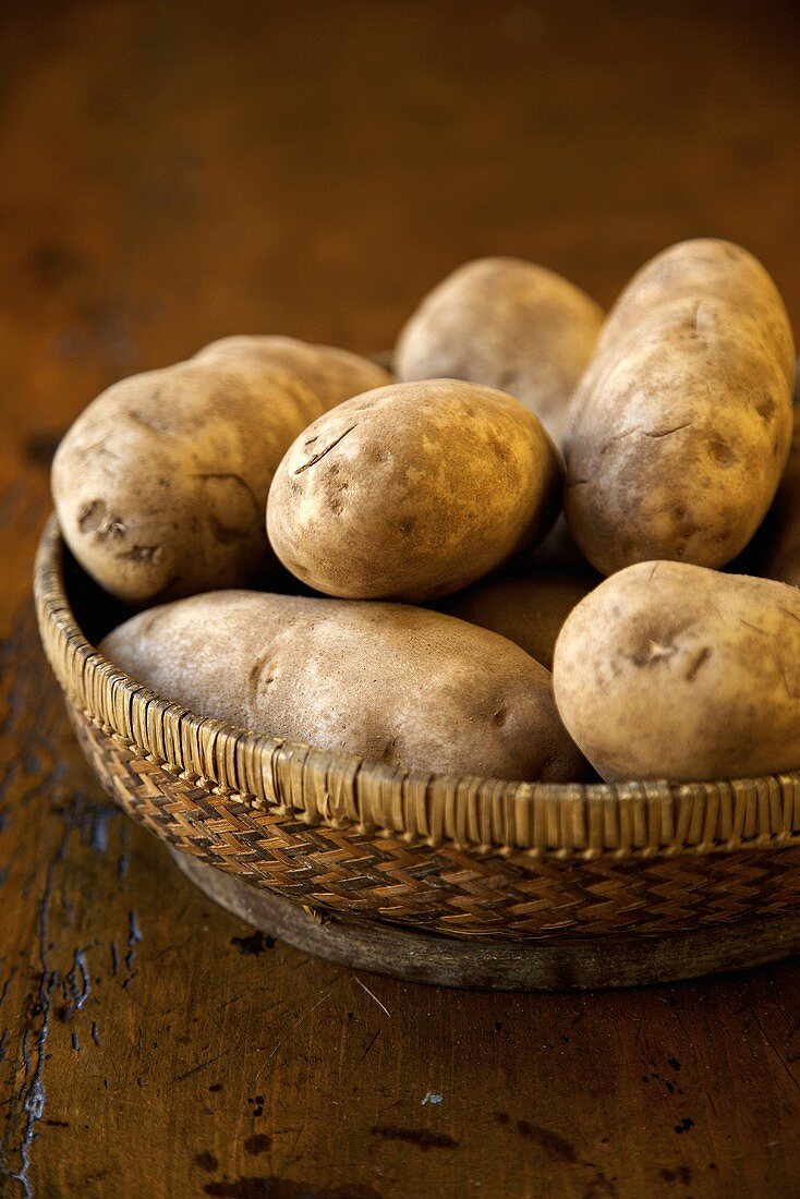Idaho Kartoffeln im Korb