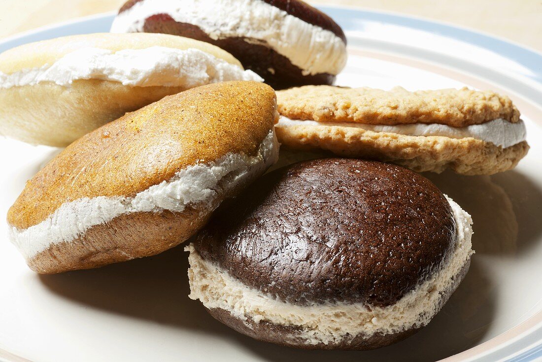 Verschiedene Whoopie Pies