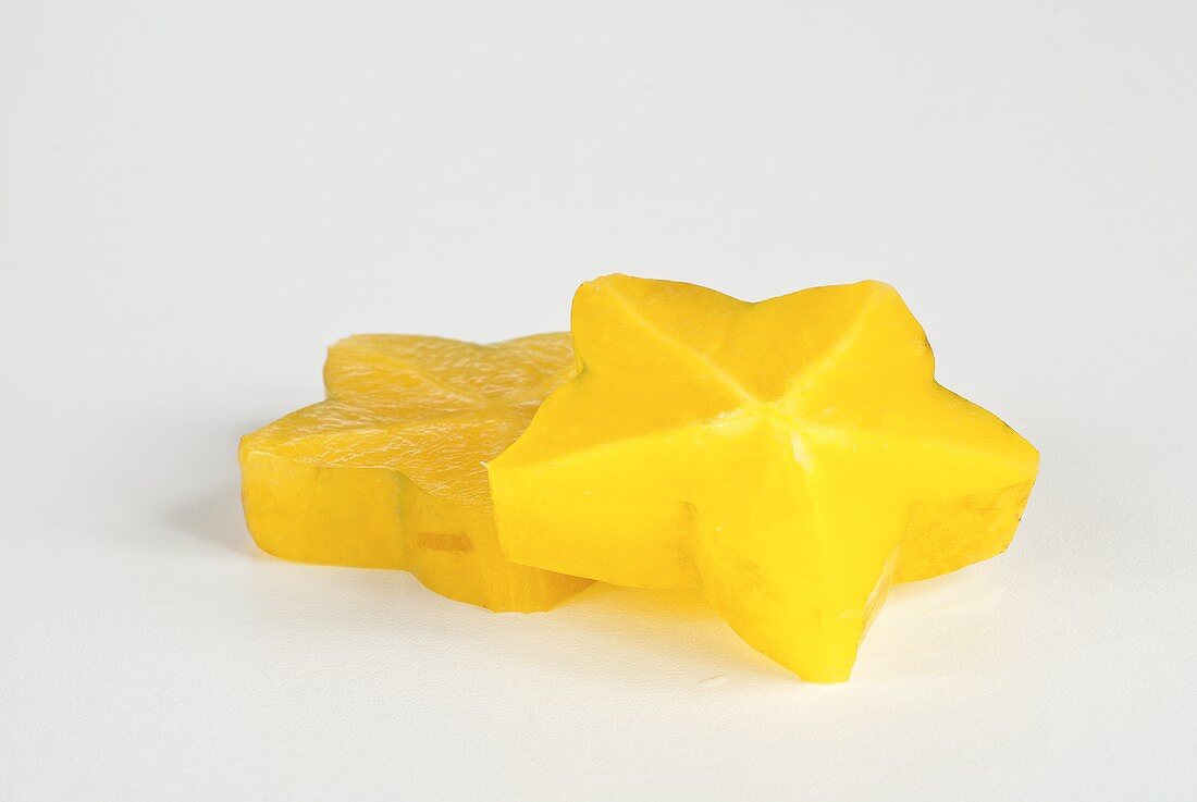 Two Slices of Star Fruit