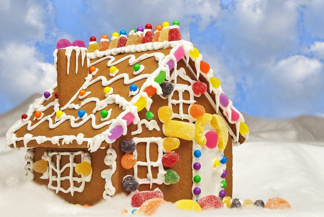 A gingerbread house