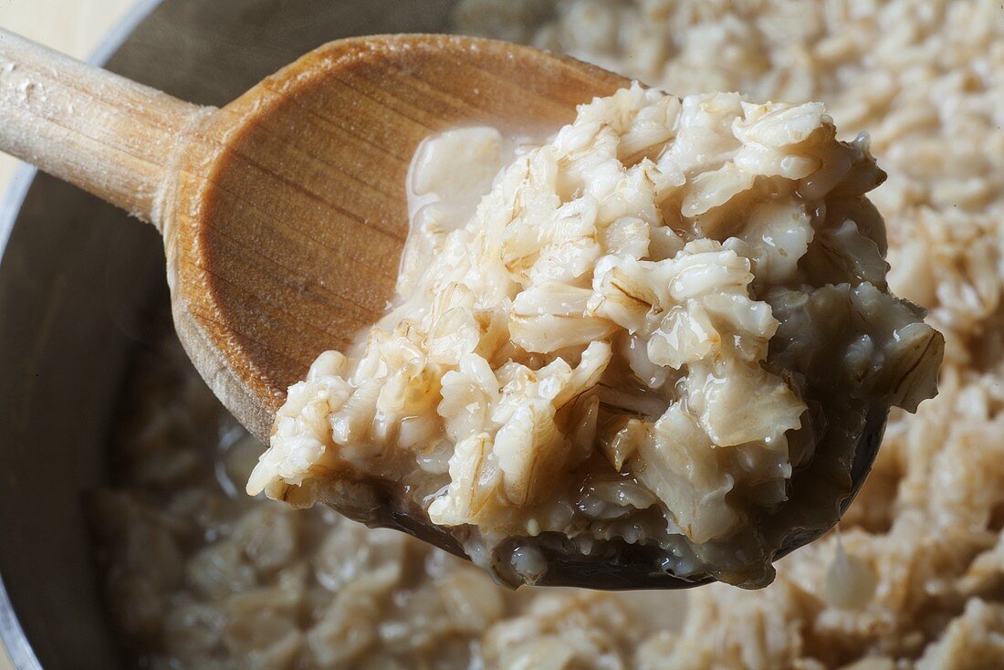 Wooden Spoonful of Oatmeal