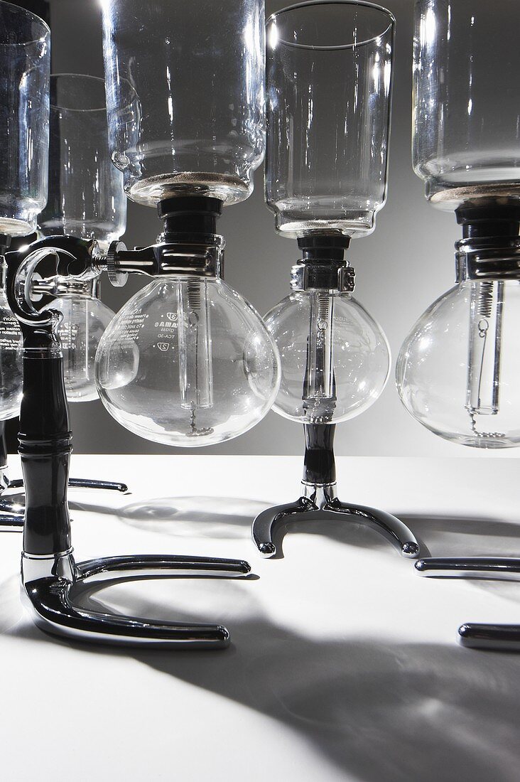 Vacuum Coffee Siphon Device Made of Glass