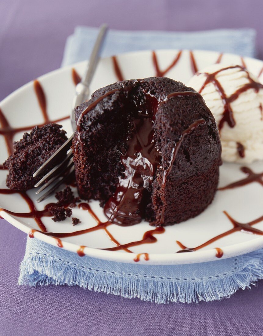 Lava Cake (Schokoladenkuchen, USA)