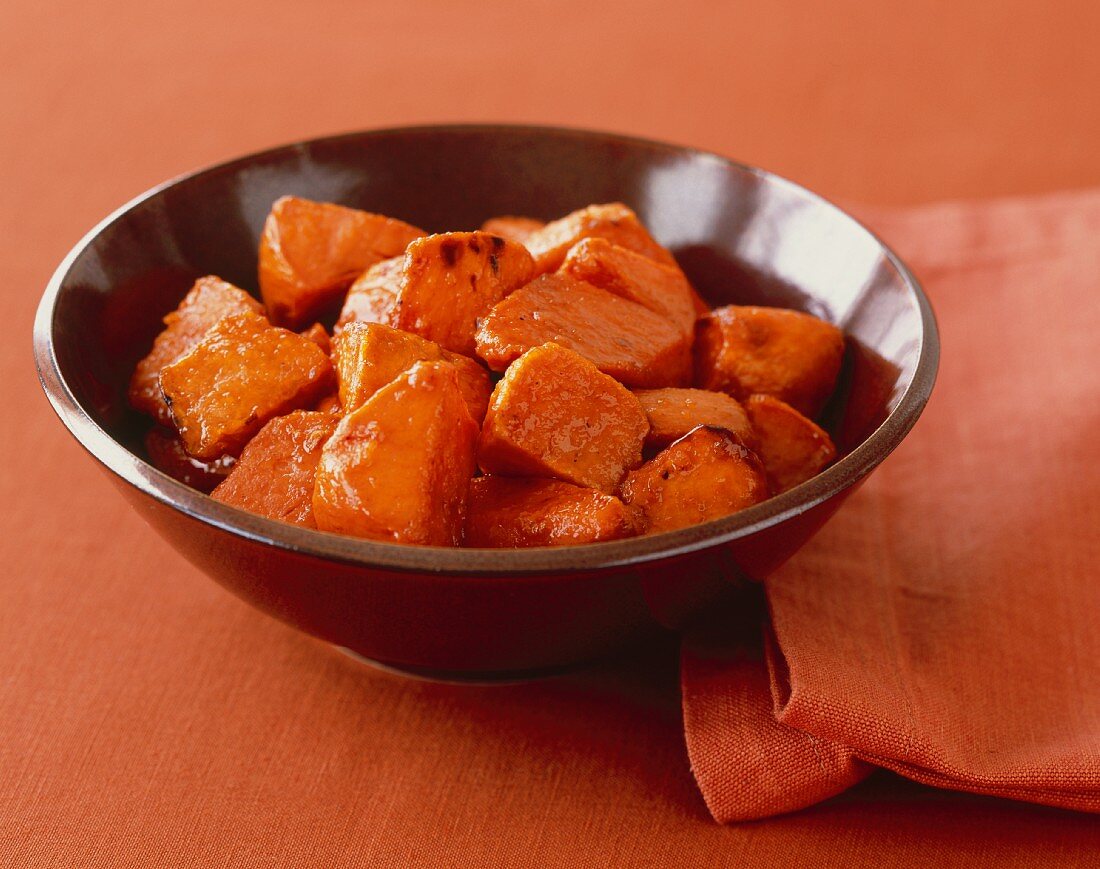Bowl of Glazed Sweet Potatoes