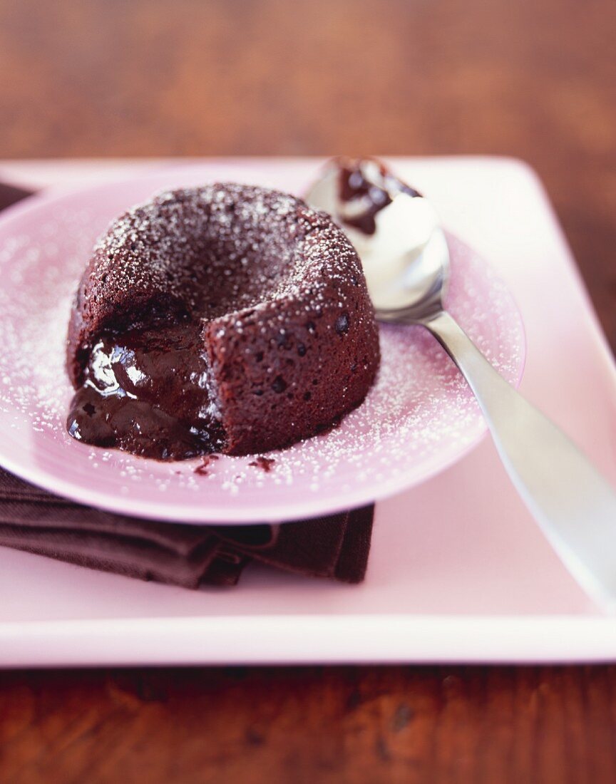 Flourless Chocolate Molten Lava Cake