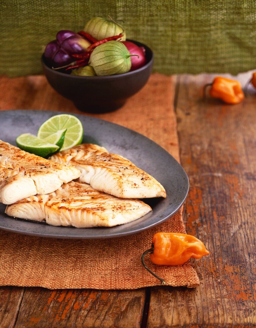 Halibut Fillets with Fresh Southwestern Ingredients