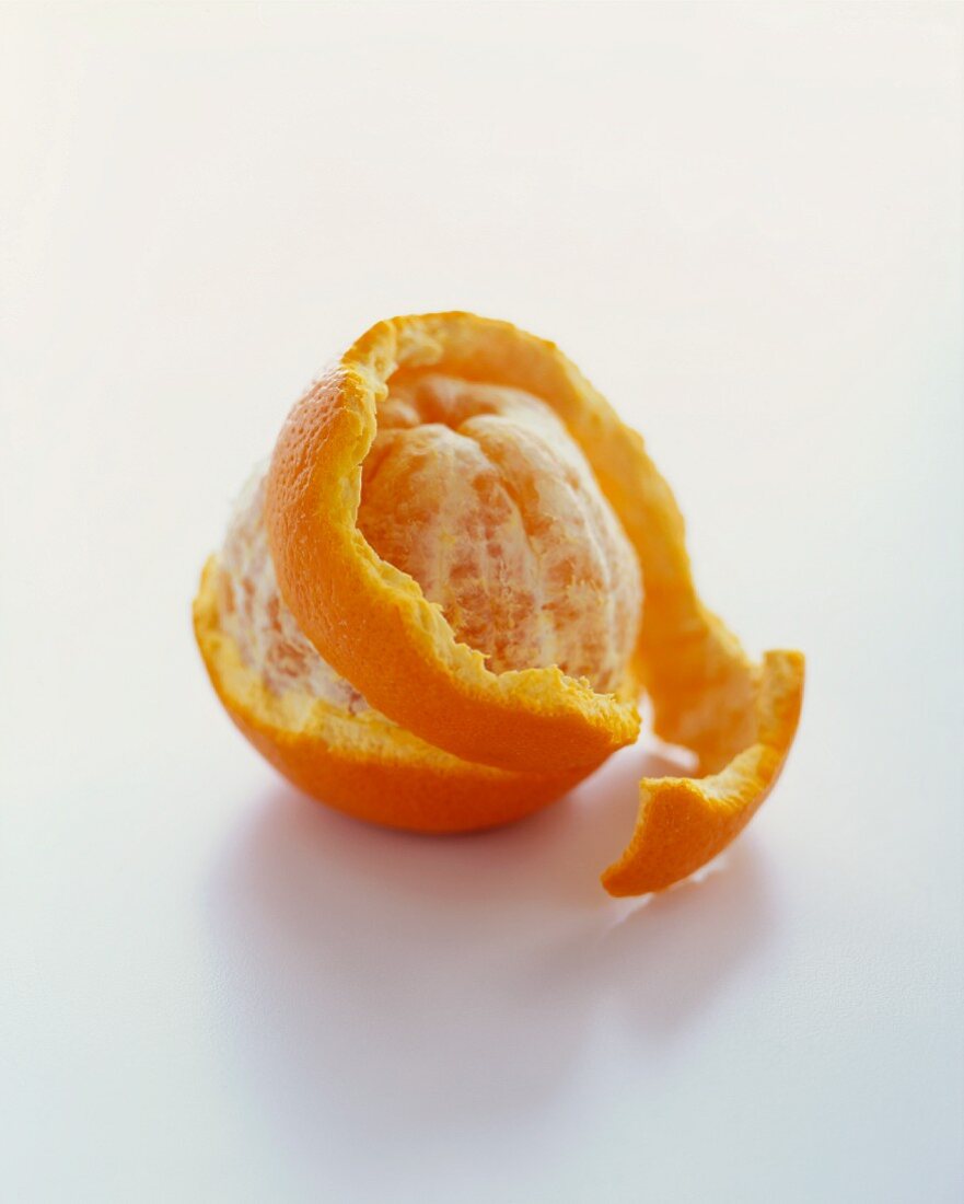 Partially Peeled Orange