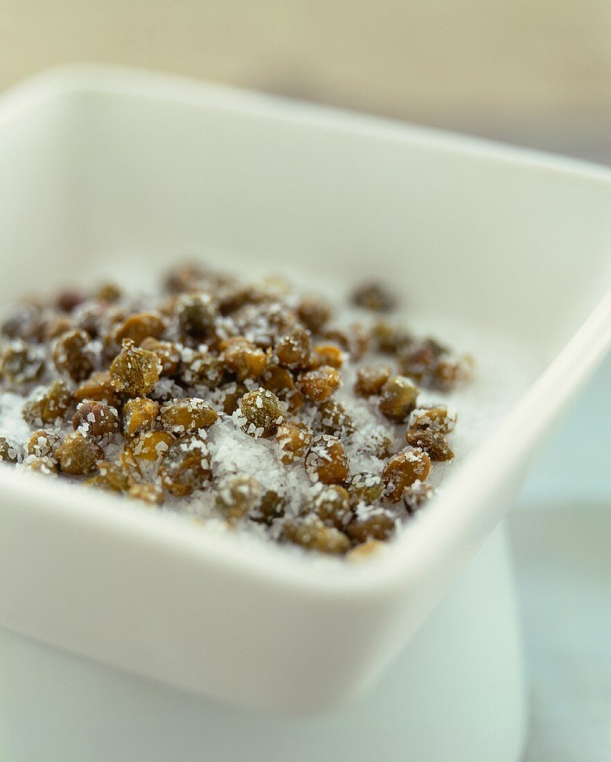 Bowl of Salt Cured Capers