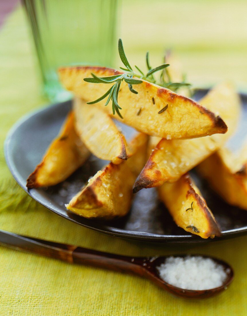 Oven Roasted Potato Wedges with Rosemary and Sea Salt