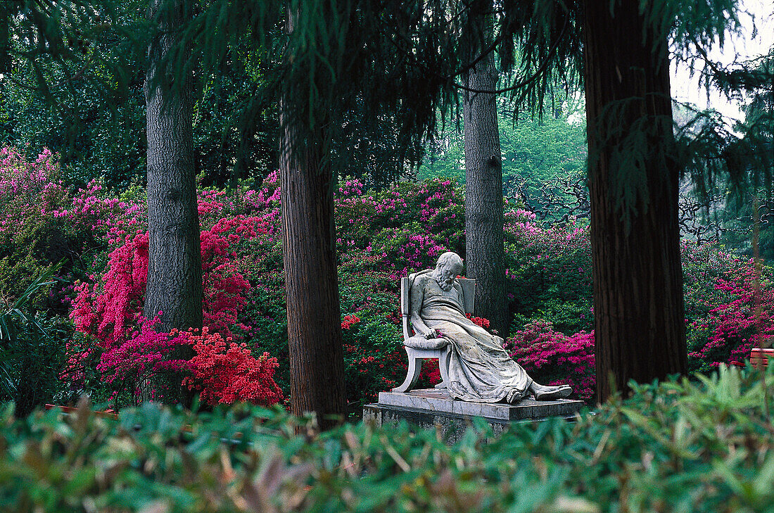 Park in Lugano, Ticino, Switzerland