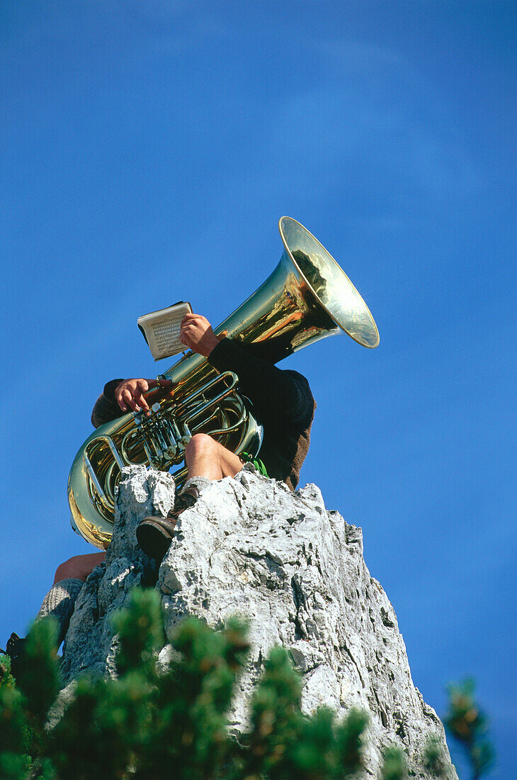 Tube player, Bavaria, Germany