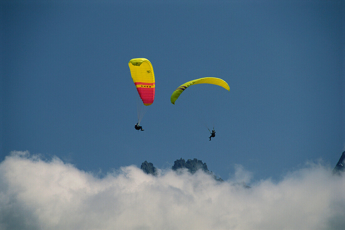 Paragliding Mer de Glace, Frankreich