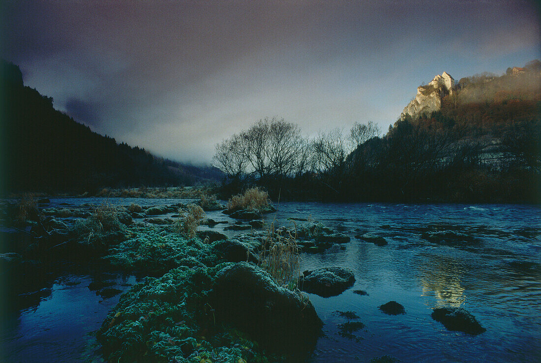 Castle Werenwag above Danube river, Baden-Wuerttemberg, Germany