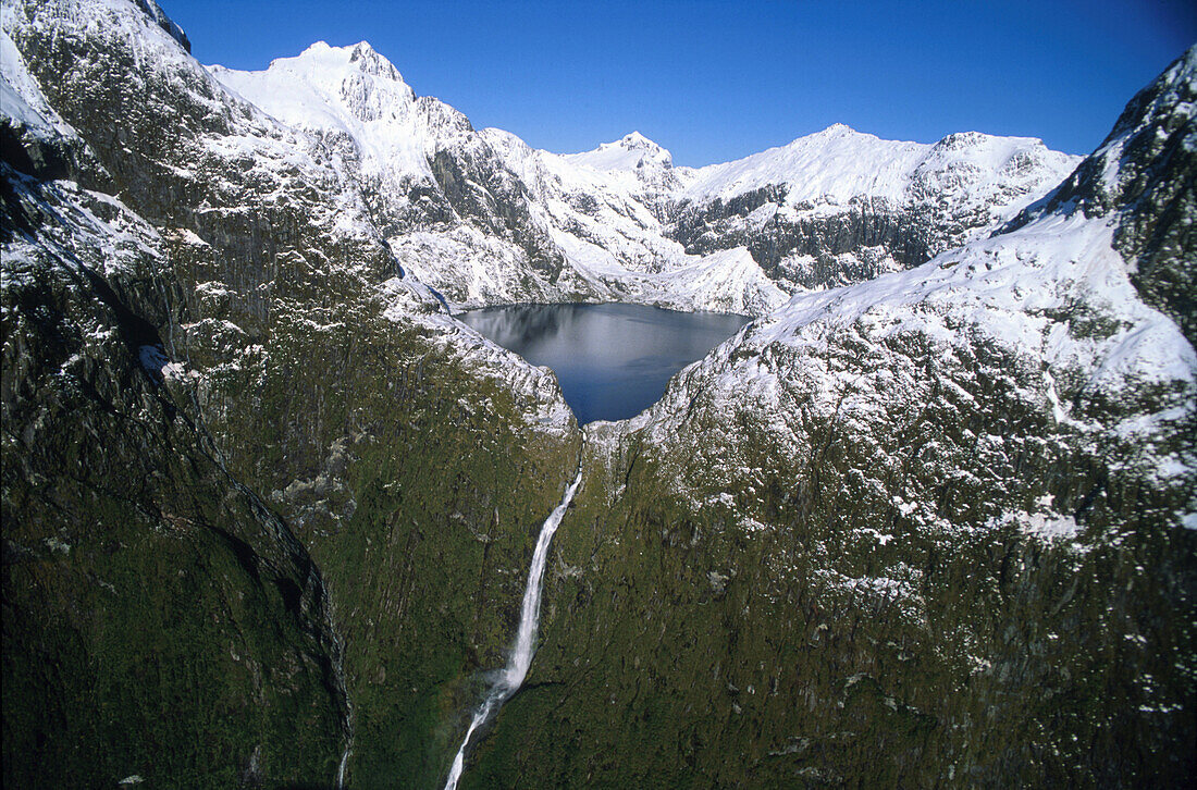 Sutherland Falls, Fiordland, Südinsel, Neuseeland