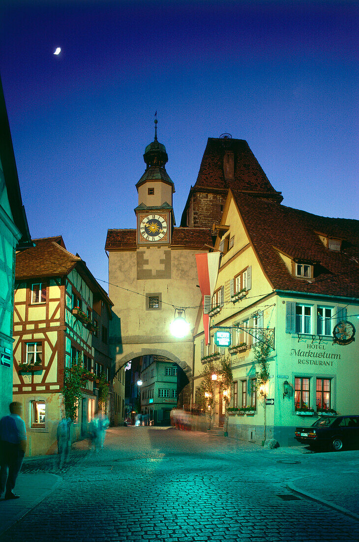 Evening in Rothenburg, Bavaria, Germany