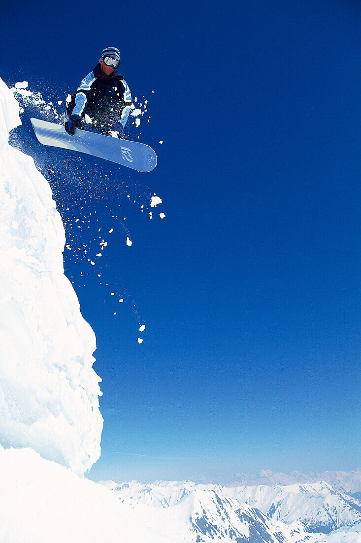 Snowboarding, Ischgl, Österreich